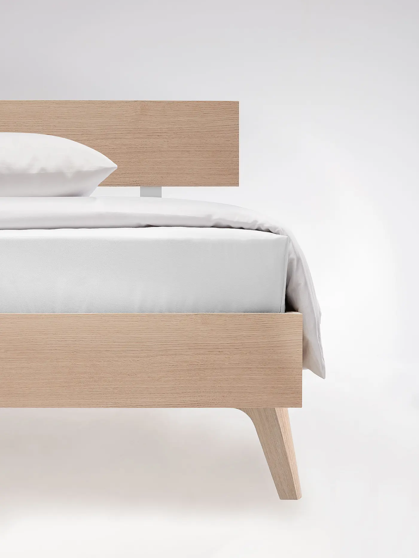 FLEURESSE | Satin Spannleintuch Royal Uni 180x200cm Weiss | 
